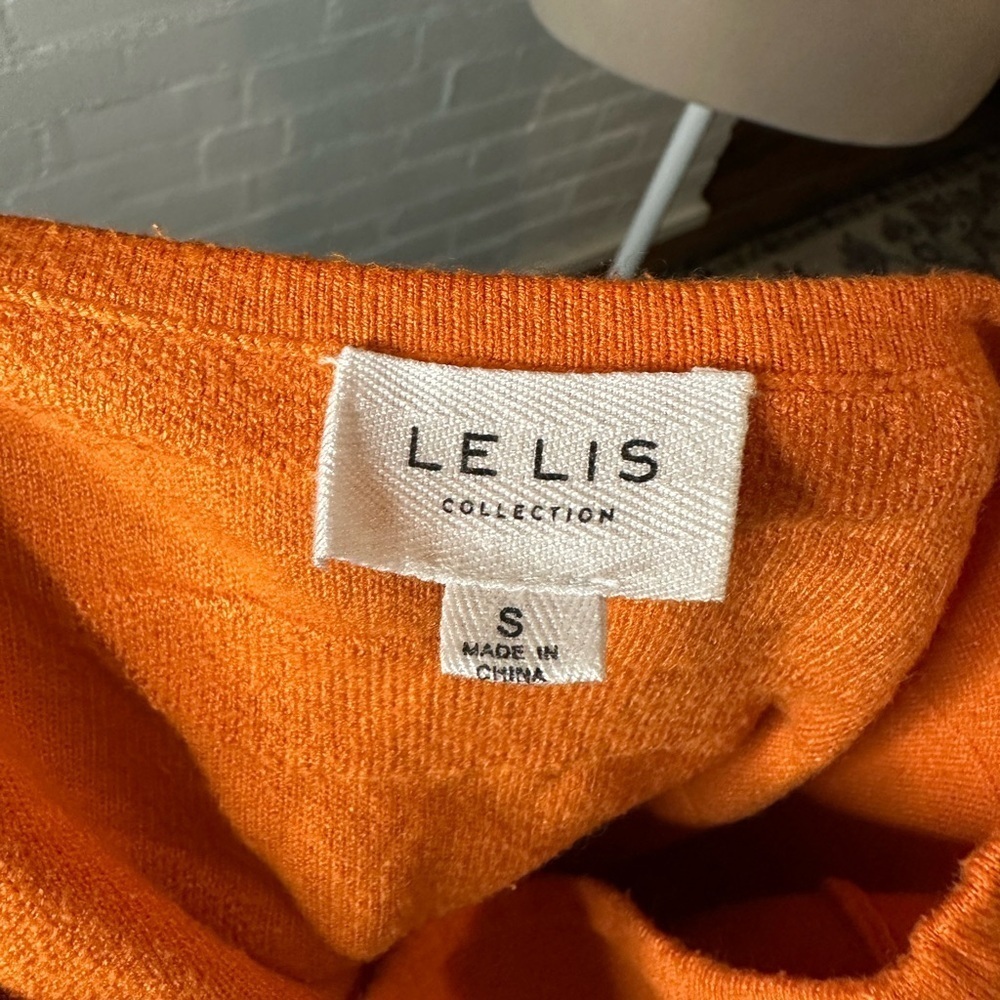 Le Lis Orange Terry Cloth Bodycon Mini Skirt - Picture 7 of 7